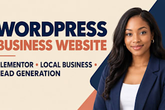 build wordpress business website elementor local service lead generation