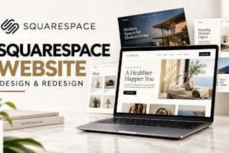 build, design squarespace website, redesign squarespace store and clone