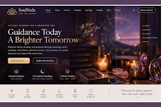 spiritual website astrology spiritual booking tarot reading holistic website