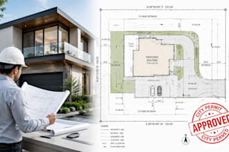 create a site plan and permit drawing for city permit