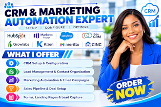 setup hubspot crm marketo engage growlabs kizen zoho crm salesforce meritto cinc