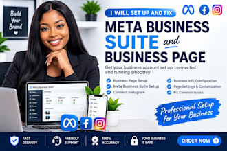 set up and fix meta business suite and facebook business page