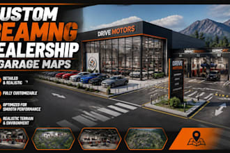 build custom beamng dealership and garage maps