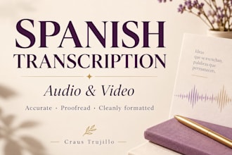 transcribe spanish audio or video accurately