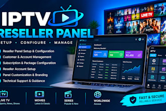 setup reseller panel, lion ott, strong8k, dream4k, mega ott, b1g, trex panel