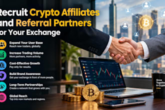 recruit crypto affiliates and referral partners for your exchange