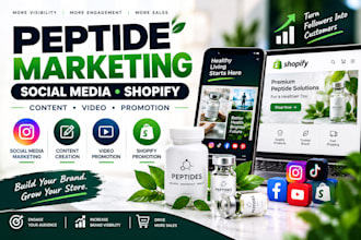 do peptide social media marketing shopify promotion