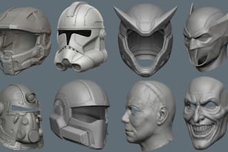 sculpt printable 3d mask 3d helmet 3d halloween mask helmet anime cosplay model