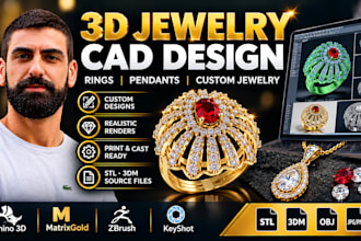 3d jewelry design 3d jewelry cad design jewelry rendering for pendant and rings