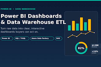 build power bi dashboards and manage your data warehouse