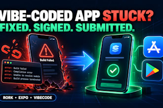 fix your rork, vibecode or expo app and publish it to the app store