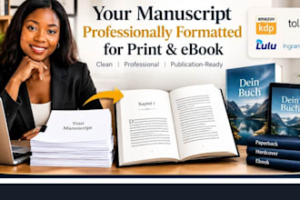 german ebook, book formatting, buchsatz for KDP, tolino, lulu and ingramspark