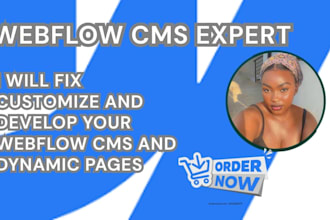 fix webflow website customize and develop your webflow cms and dynamic pages