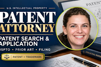 be your licensed us patent attorney for patent search and filing