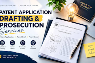 be your patent attorney for patent application, drafting and prosecution