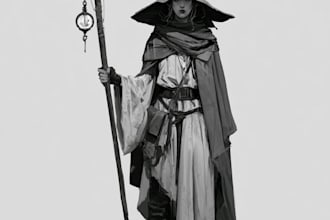 design an epic fantasy book character