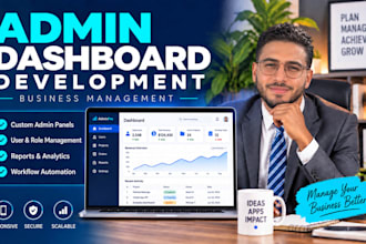 develop an admin dashboard, business management admin dashboard development