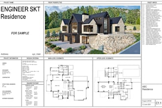 draft residential permit drawings blueprints and construction floor plans
