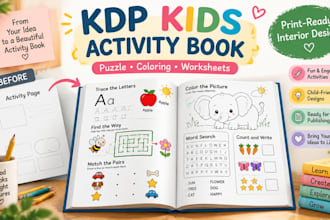 design your KDP kids activity or puzzle book interior