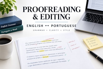 proofread and edit your english or portuguese text