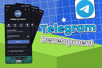 make professional bot telegram for you
