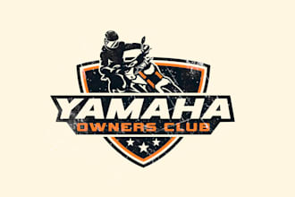 design powerful motorcycle club logo