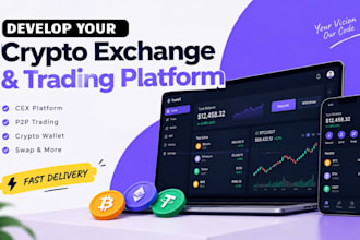 build crypto exchange website, cex crypto exchange, crypto wallet, p2p exchange