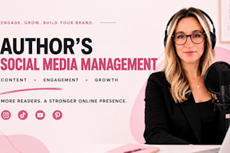 be your author social media manager for book marketing and promotion