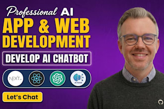 develop ai chatbot web app, rag chatbot, openai assistant with nextjs and react