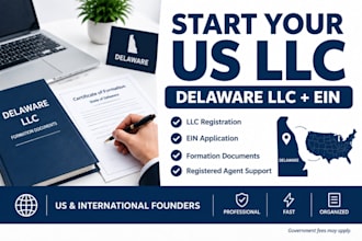 register your delaware llc and assist with ein application
