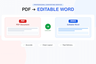convert PDF to word, image to word and format documents