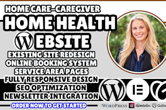 home health agency website, home care website, home healthcare website