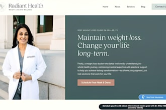 build wix weight loss clinic website medical weight management booking