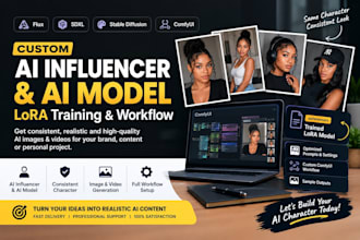 do ai influencer ai model ai onlyfans ai fanvue lora sdxl flux training workflow