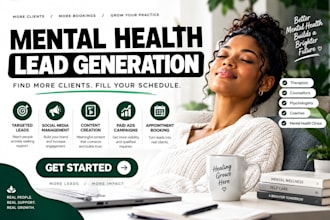 generate mental health lead therapy leads with google via landing page