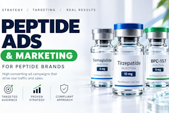 do peptide marketing peptide ads facebook instagram ads, peptide marketing