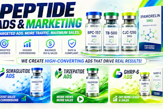do peptide marketing peptide ads facebook instagram ads, peptide marketing