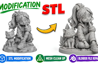 repair and clean up broken stl obj step for 3d printing watertight mesh fix