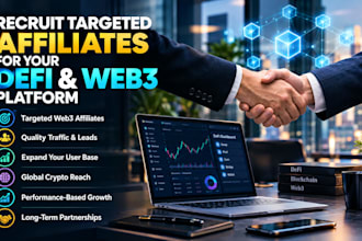 recruit targeted affiliates for your defi and web3 platform