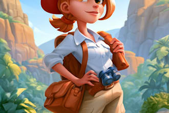 draw 2d game character or 2d game character