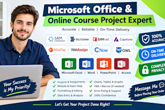 do your sam cengage and ms office projects