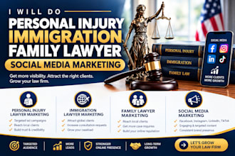 do personal personal injury immigration family lawyer social media marketing
