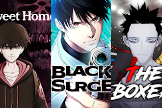 draw anime manga light novel cover romance illustration webtoon book cover art