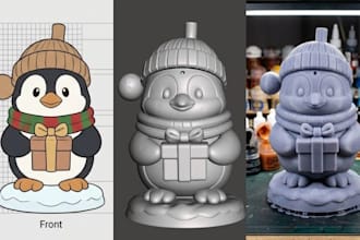 convert 2d image or sketch into 3d printable stl model