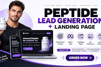 generate peptide leads supplement leads with ads via leading page