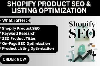 do shopify product SEO product listing keyword research on page optimization