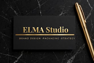 design luxury business card with gold foil and spot uv