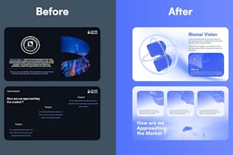 design a professional canva pitch deck for startups and investors canva business