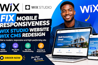fix wix mobile responsiveness wix studio website wix cms redesign