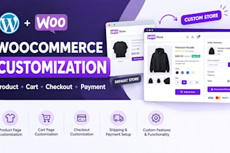 customize woocommerce, product pages, checkout and cart